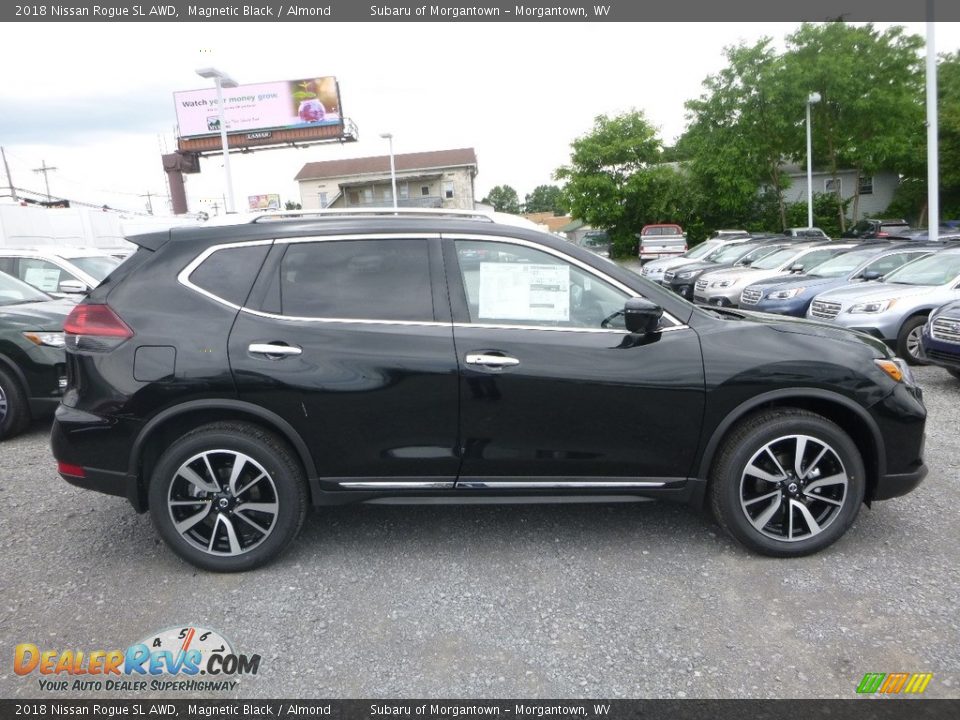 2018 Nissan Rogue SL AWD Magnetic Black / Almond Photo #3