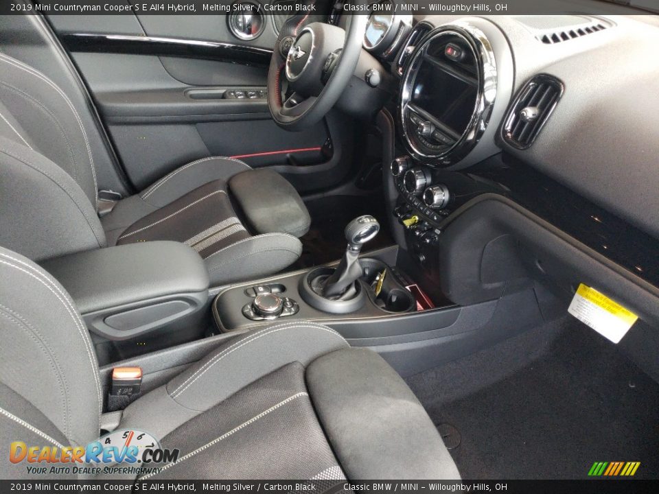 Carbon Black Interior - 2019 Mini Countryman Cooper S E All4 Hybrid Photo #6