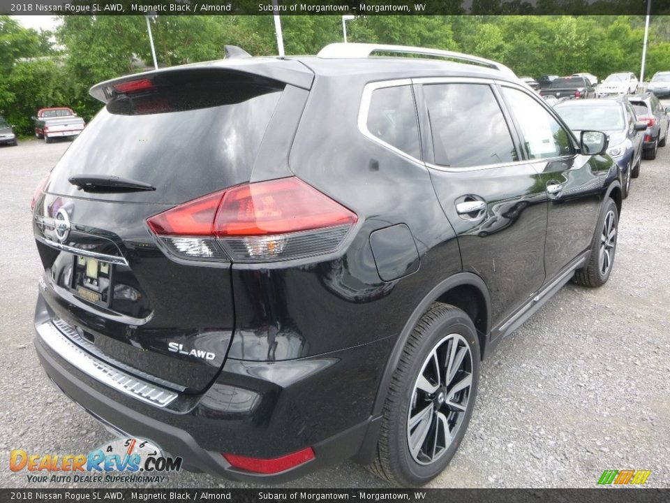2018 Nissan Rogue SL AWD Magnetic Black / Almond Photo #4