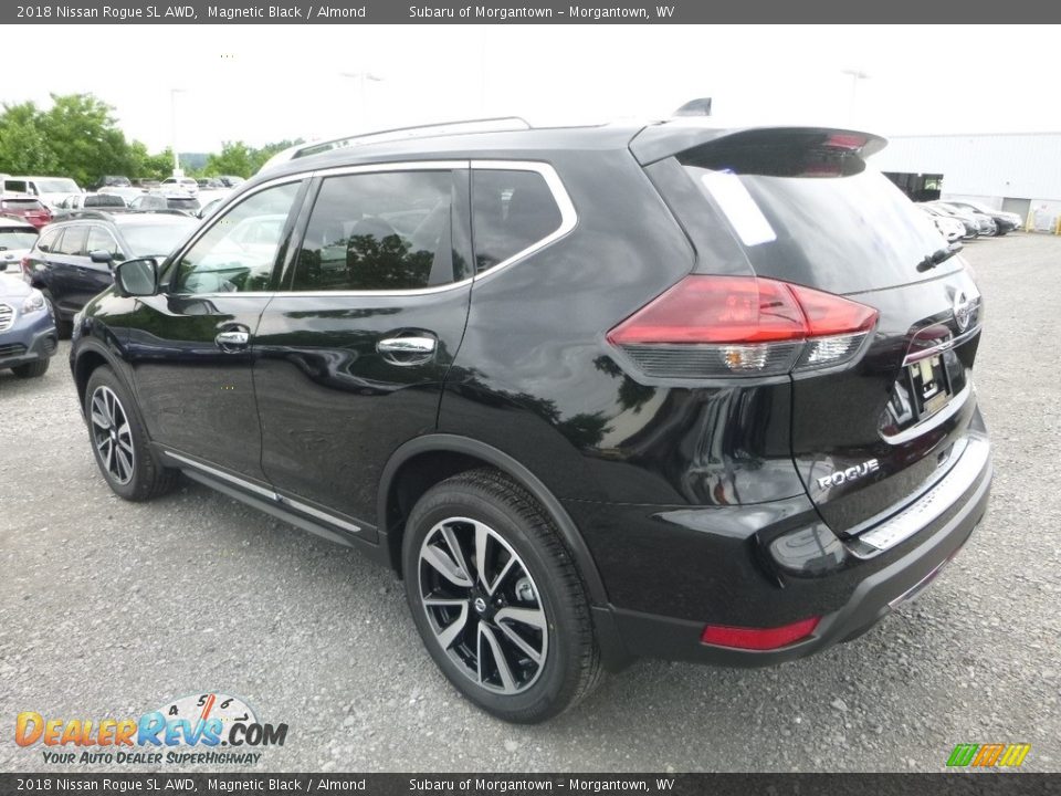 2018 Nissan Rogue SL AWD Magnetic Black / Almond Photo #6