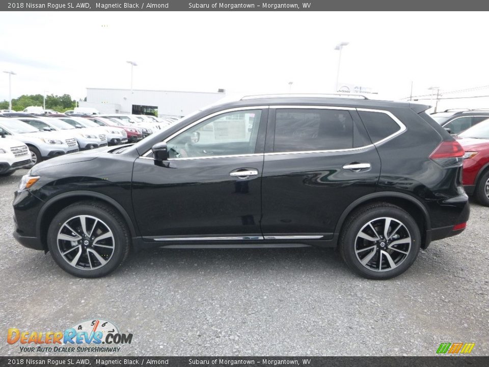 2018 Nissan Rogue SL AWD Magnetic Black / Almond Photo #7