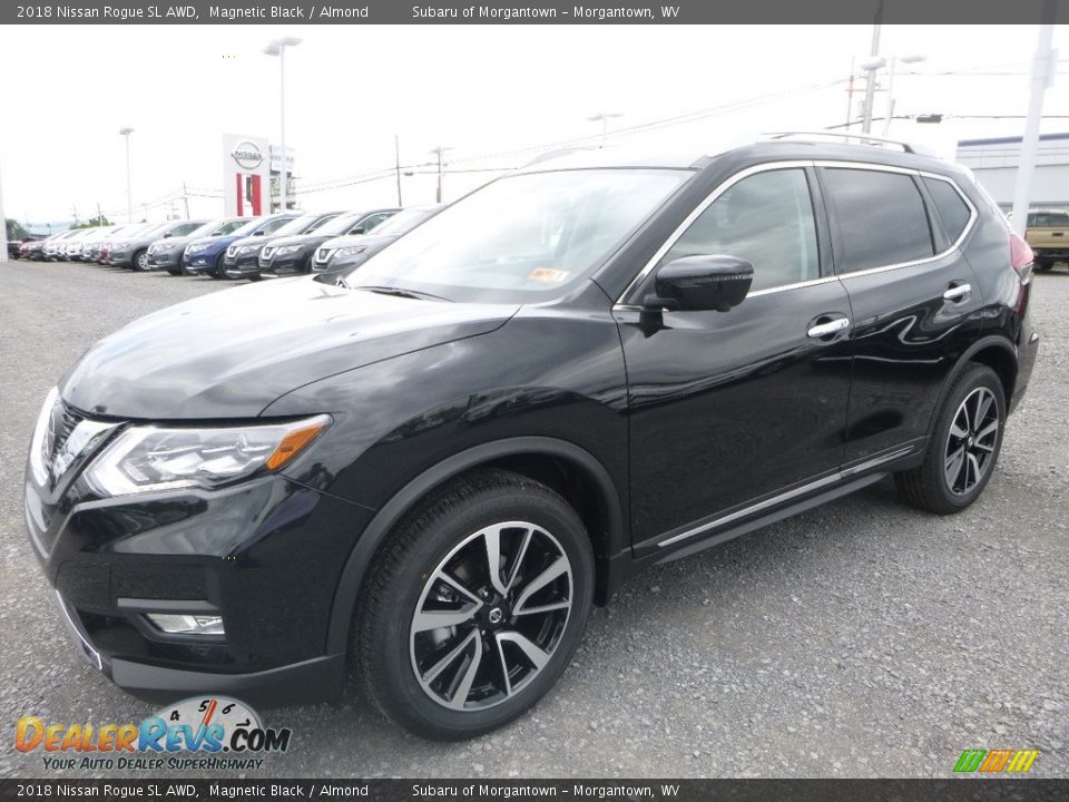 2018 Nissan Rogue SL AWD Magnetic Black / Almond Photo #8