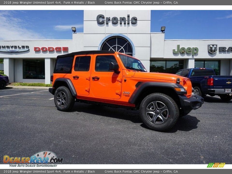 2018 Jeep Wrangler Unlimited Sport 4x4 Punk n Metallic / Black Photo #1