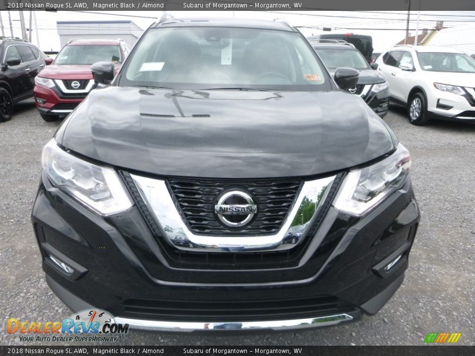 2018 Nissan Rogue SL AWD Magnetic Black / Almond Photo #9
