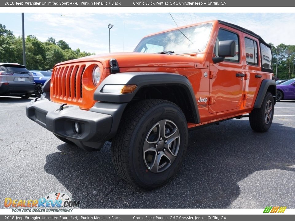 2018 Jeep Wrangler Unlimited Sport 4x4 Punk n Metallic / Black Photo #3