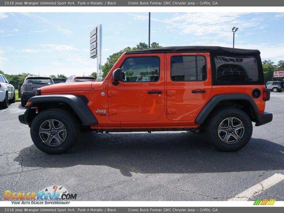 2018 Jeep Wrangler Unlimited Sport 4x4 Punk n Metallic / Black Photo #4