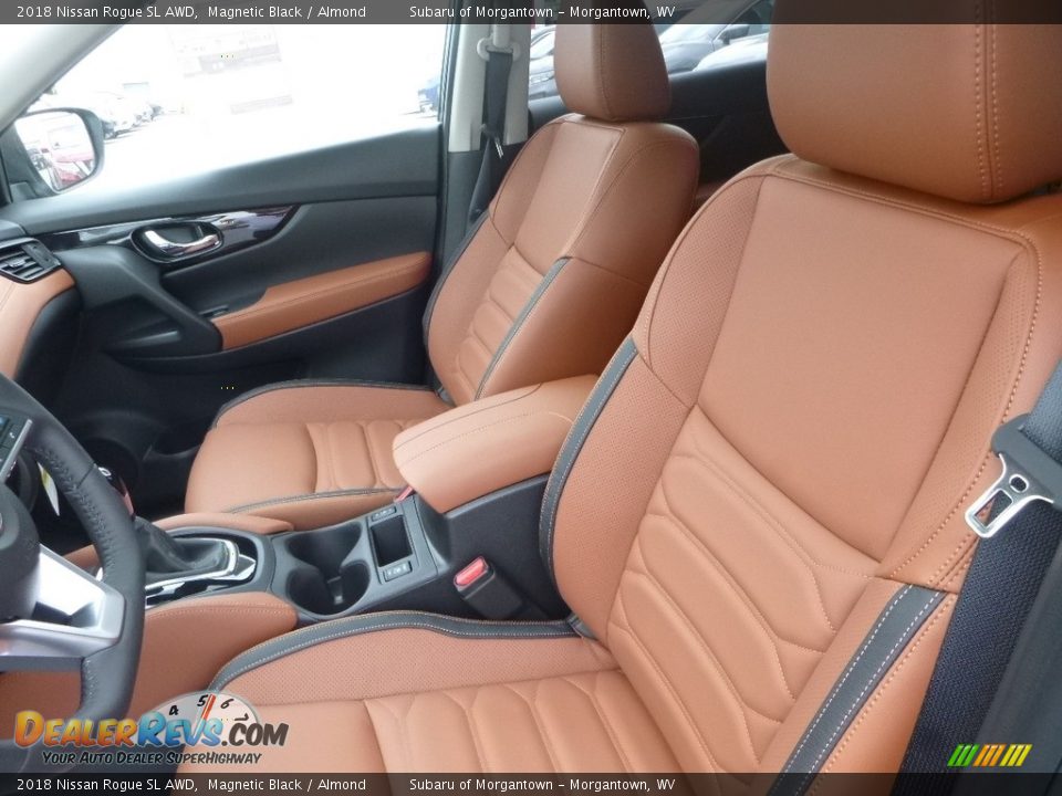 2018 Nissan Rogue SL AWD Magnetic Black / Almond Photo #16