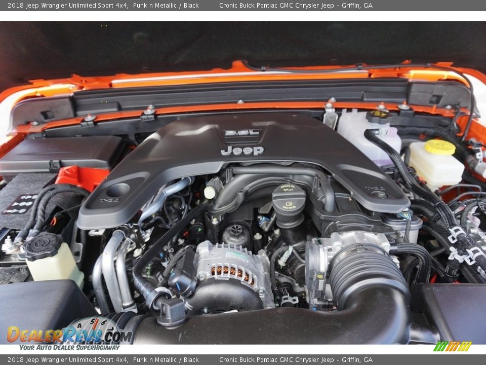 2018 Jeep Wrangler Unlimited Sport 4x4 3.6 Liter DOHC 24-Valve VVT V6 Engine Photo #10