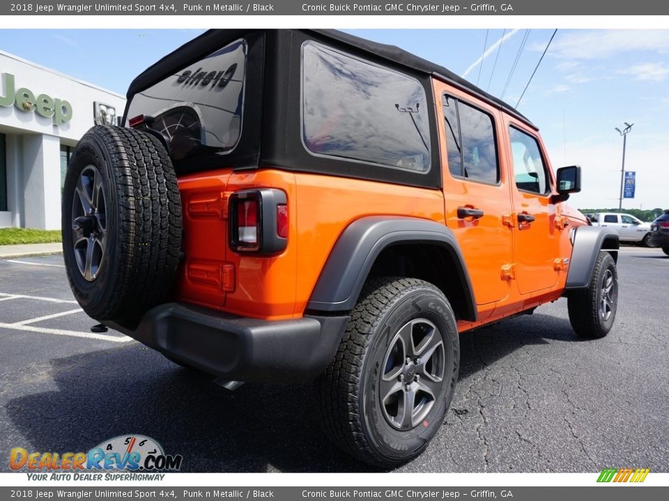 2018 Jeep Wrangler Unlimited Sport 4x4 Punk n Metallic / Black Photo #12