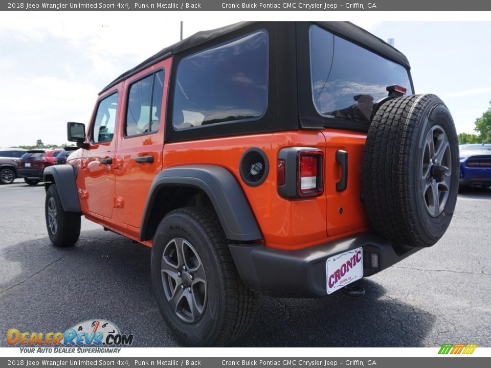 2018 Jeep Wrangler Unlimited Sport 4x4 Punk n Metallic / Black Photo #14