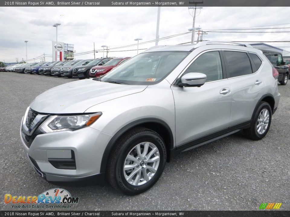 2018 Nissan Rogue SV AWD Brilliant Silver / Charcoal Photo #8