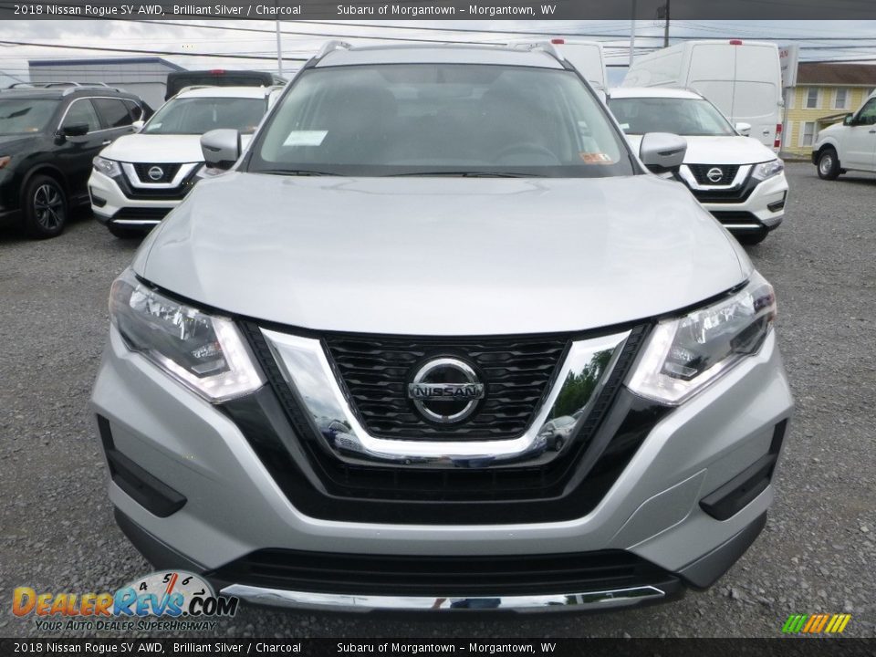 2018 Nissan Rogue SV AWD Brilliant Silver / Charcoal Photo #9