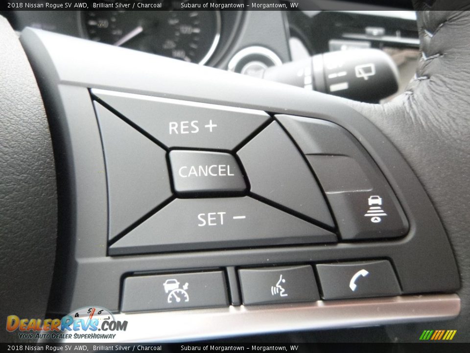 2018 Nissan Rogue SV AWD Brilliant Silver / Charcoal Photo #19