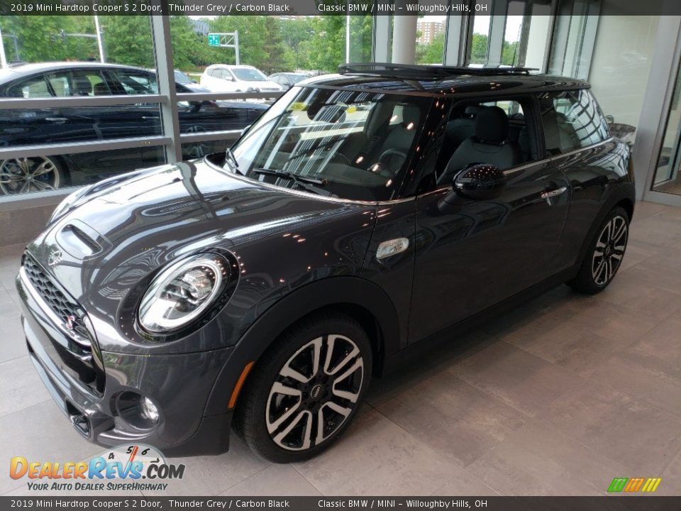 2019 Mini Hardtop Cooper S 2 Door Thunder Grey / Carbon Black Photo #3