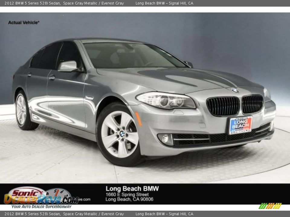2012 BMW 5 Series 528i Sedan Space Gray Metallic / Everest Gray Photo #1