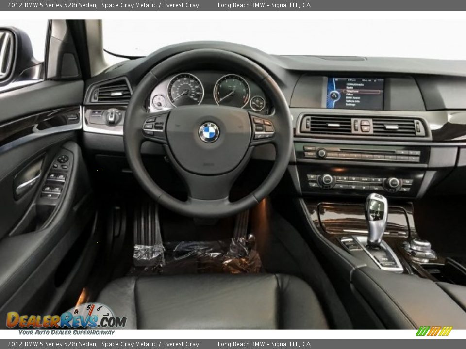 2012 BMW 5 Series 528i Sedan Space Gray Metallic / Everest Gray Photo #4