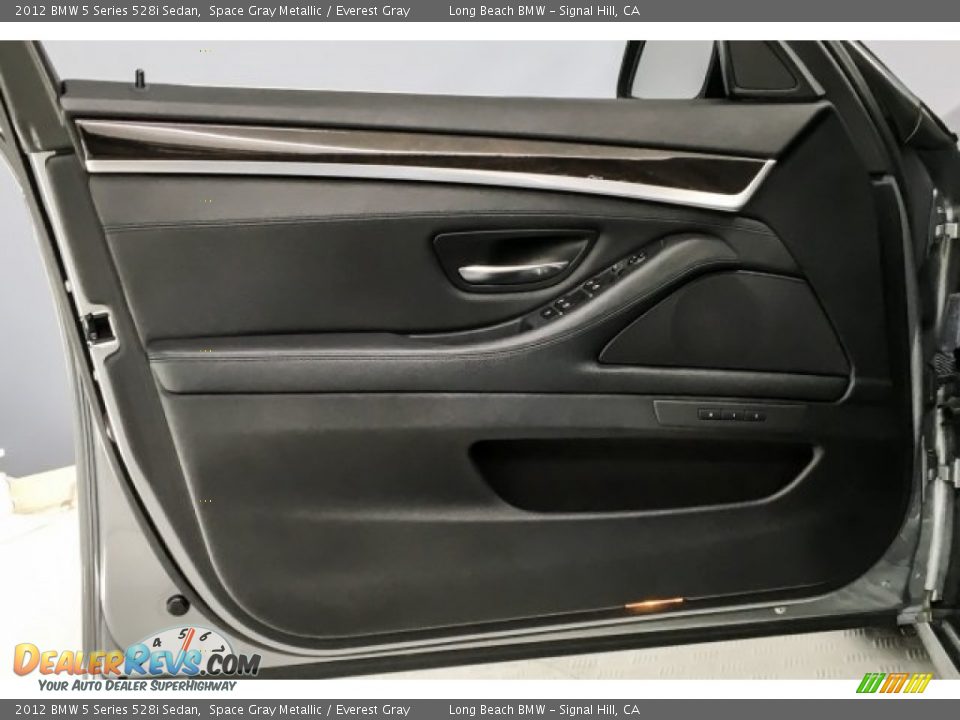 2012 BMW 5 Series 528i Sedan Space Gray Metallic / Everest Gray Photo #22