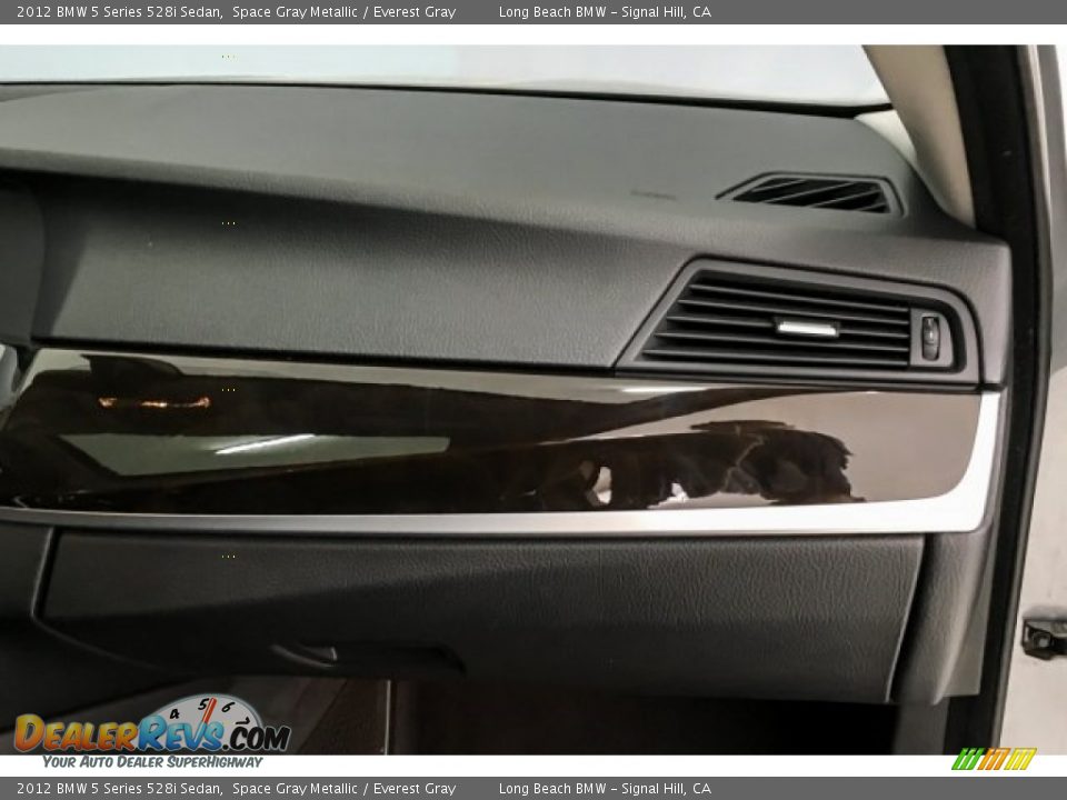 2012 BMW 5 Series 528i Sedan Space Gray Metallic / Everest Gray Photo #23