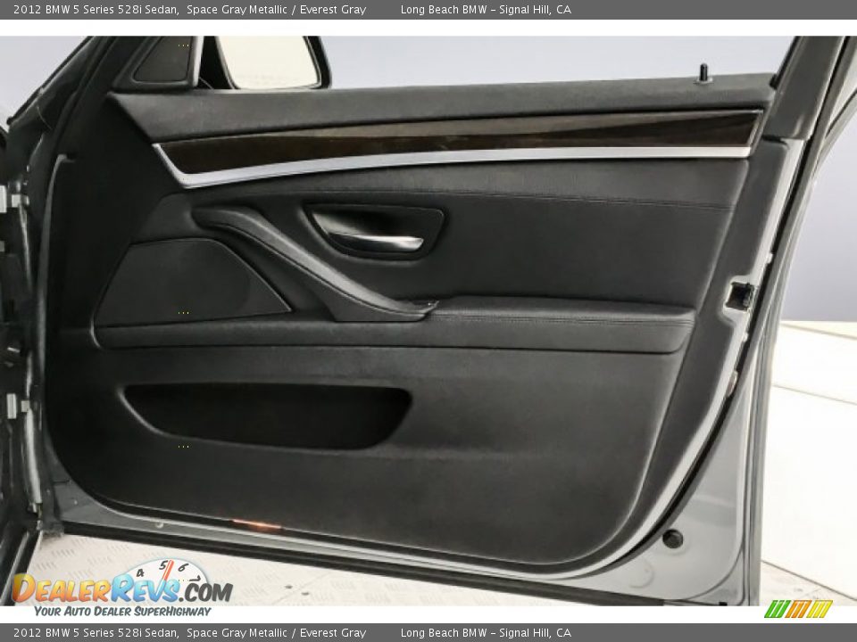 2012 BMW 5 Series 528i Sedan Space Gray Metallic / Everest Gray Photo #26