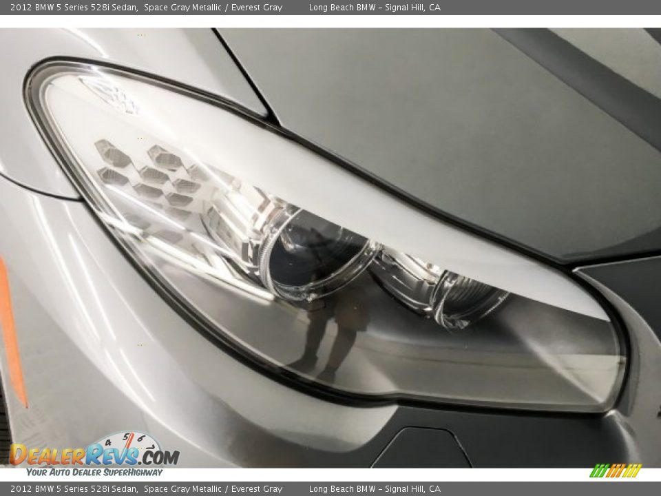 2012 BMW 5 Series 528i Sedan Space Gray Metallic / Everest Gray Photo #28