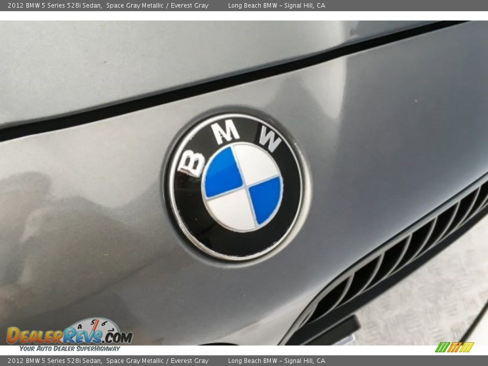 2012 BMW 5 Series 528i Sedan Space Gray Metallic / Everest Gray Photo #29