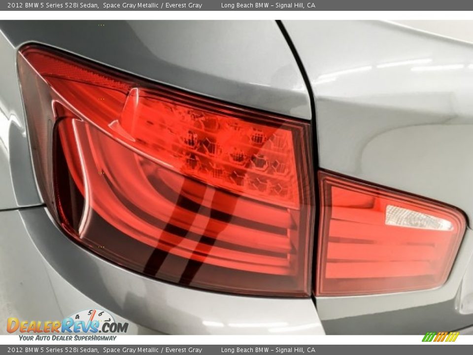 2012 BMW 5 Series 528i Sedan Space Gray Metallic / Everest Gray Photo #30