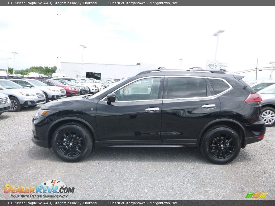 2018 Nissan Rogue SV AWD Magnetic Black / Charcoal Photo #7