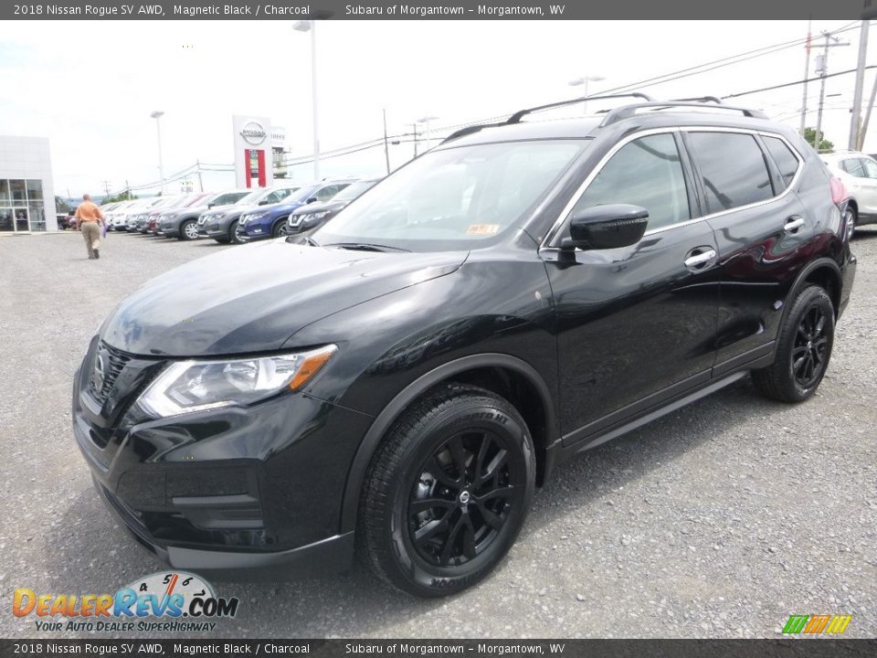2018 Nissan Rogue SV AWD Magnetic Black / Charcoal Photo #8