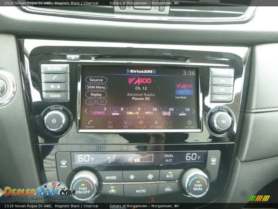 2018 Nissan Rogue SV AWD Magnetic Black / Charcoal Photo #17