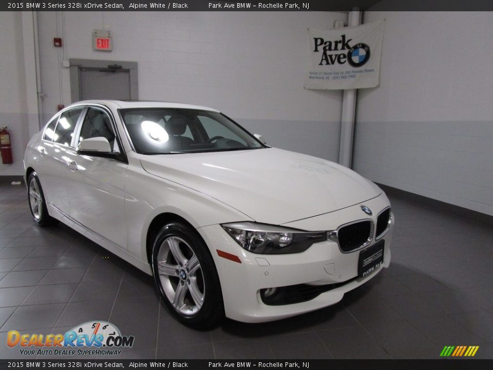 2015 BMW 3 Series 328i xDrive Sedan Alpine White / Black Photo #7