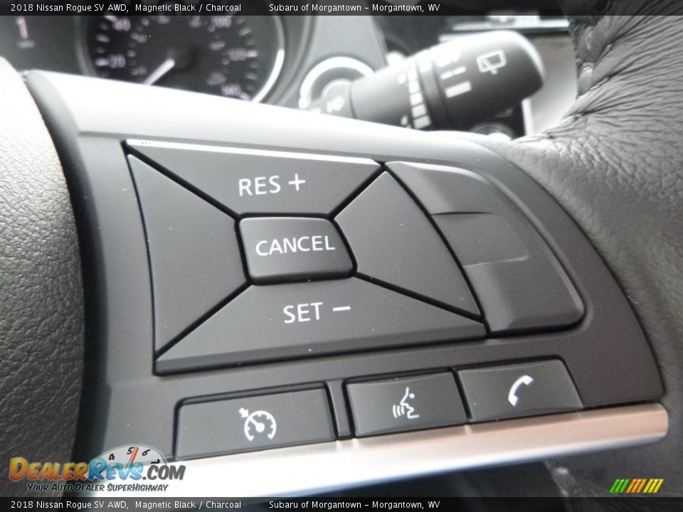 2018 Nissan Rogue SV AWD Magnetic Black / Charcoal Photo #19