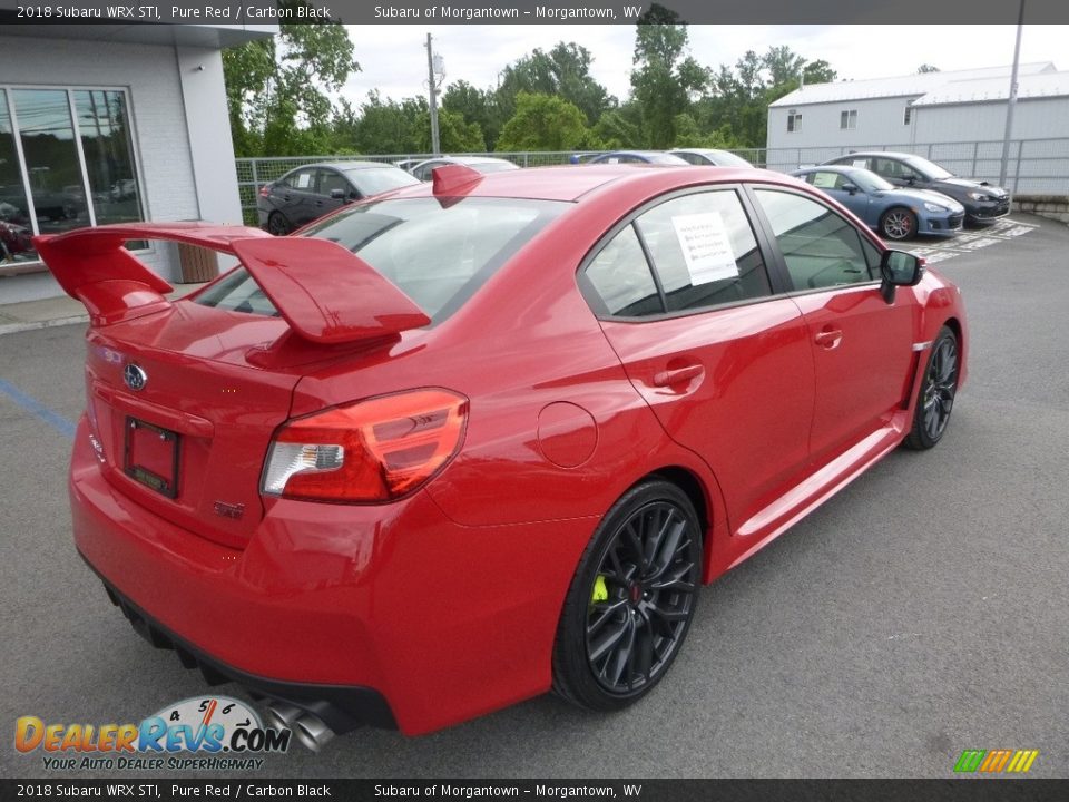 2018 Subaru WRX STI Pure Red / Carbon Black Photo #4