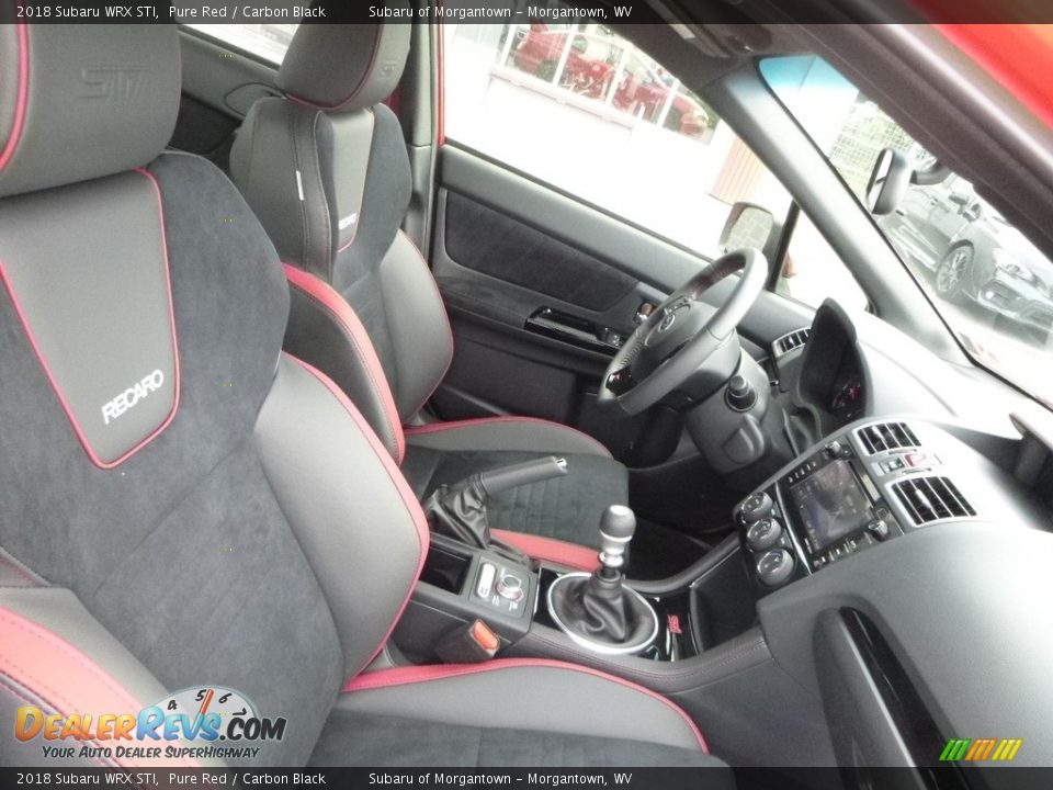 2018 Subaru WRX STI Pure Red / Carbon Black Photo #10