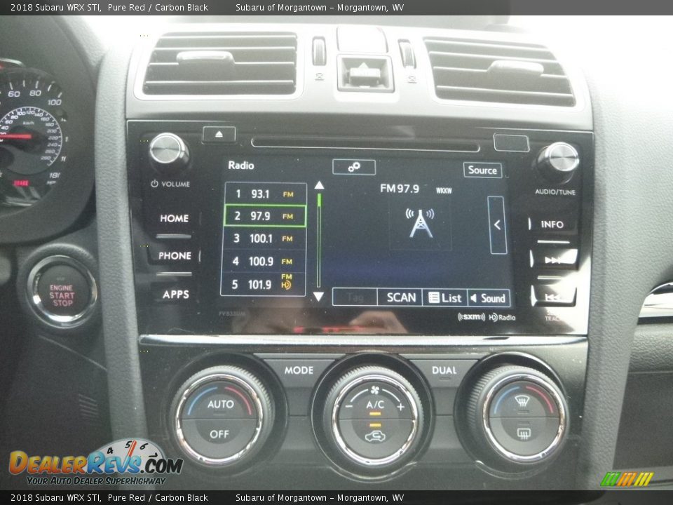 2018 Subaru WRX STI Pure Red / Carbon Black Photo #16