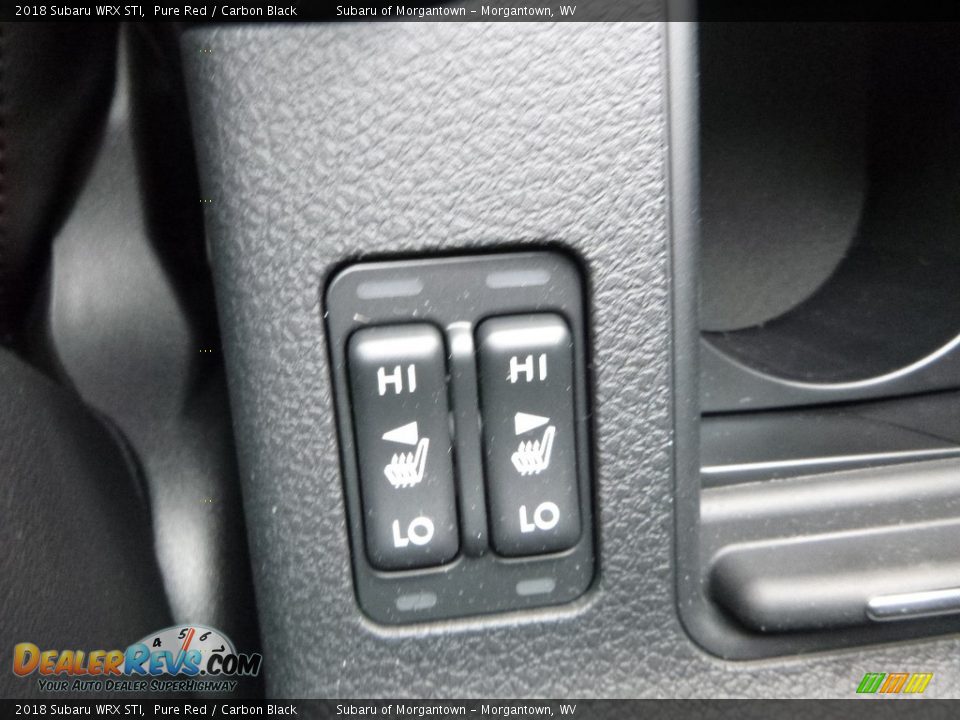 2018 Subaru WRX STI Pure Red / Carbon Black Photo #17