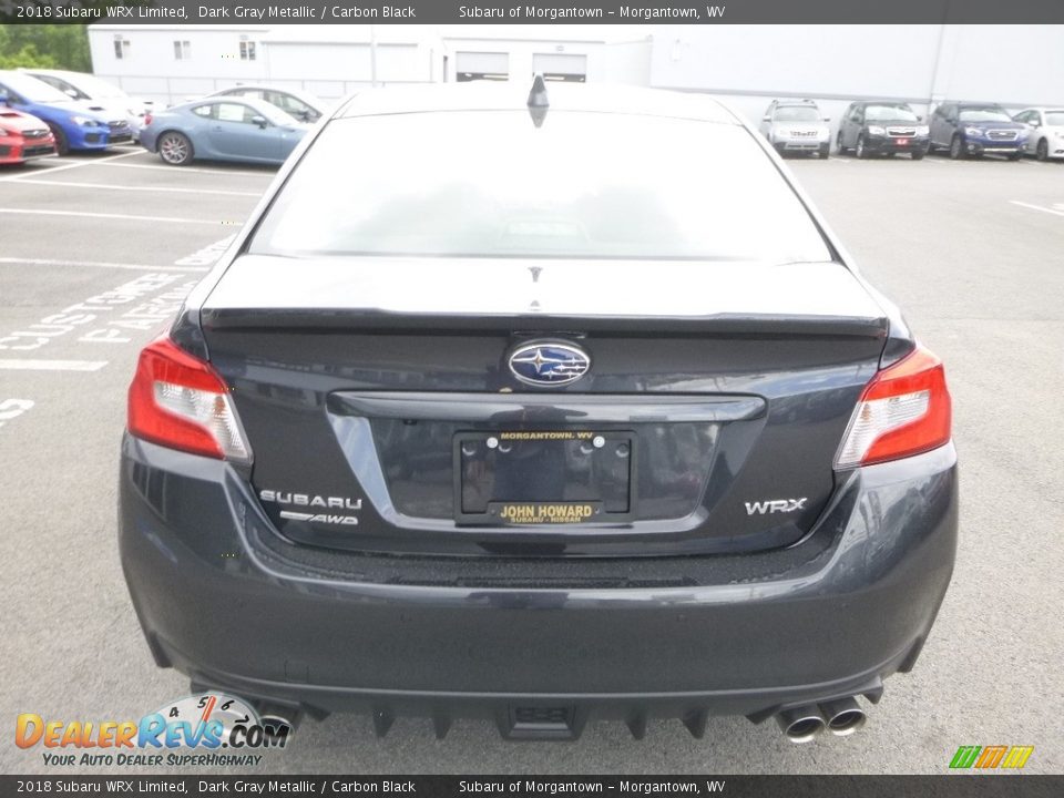 2018 Subaru WRX Limited Dark Gray Metallic / Carbon Black Photo #5