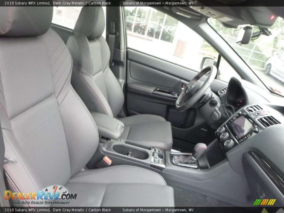 Carbon Black Interior - 2018 Subaru WRX Limited Photo #10