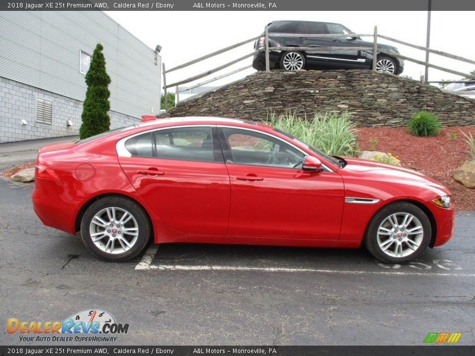 Caldera Red 2018 Jaguar XE 25t Premium AWD Photo #2