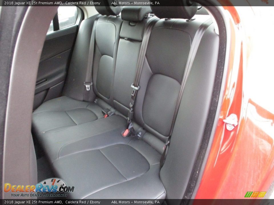 Rear Seat of 2018 Jaguar XE 25t Premium AWD Photo #13