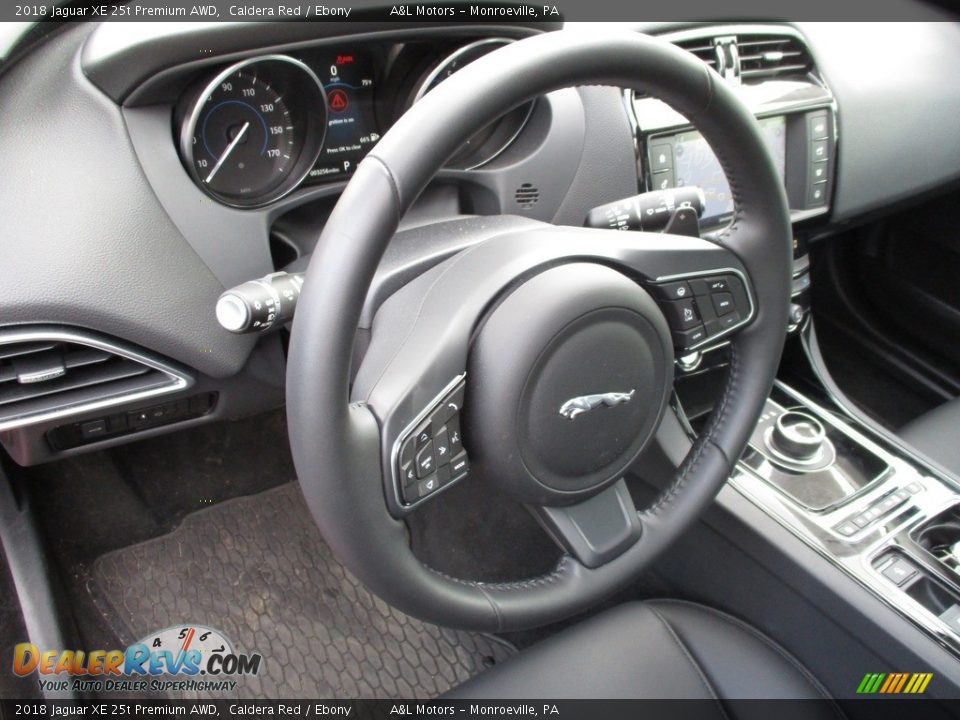 2018 Jaguar XE 25t Premium AWD Steering Wheel Photo #15