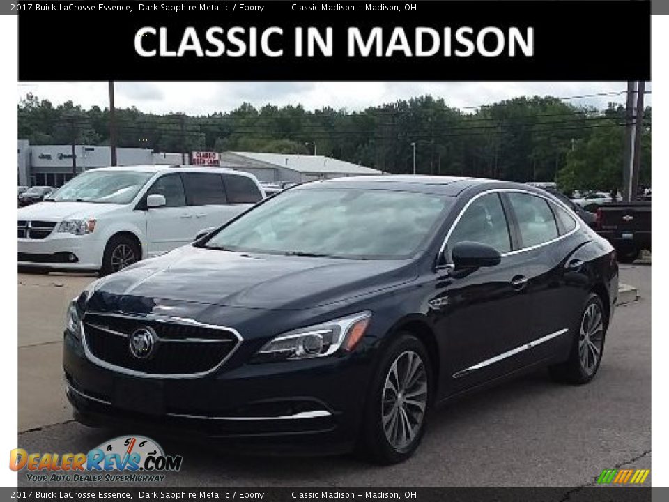 2017 Buick LaCrosse Essence Dark Sapphire Metallic / Ebony Photo #1