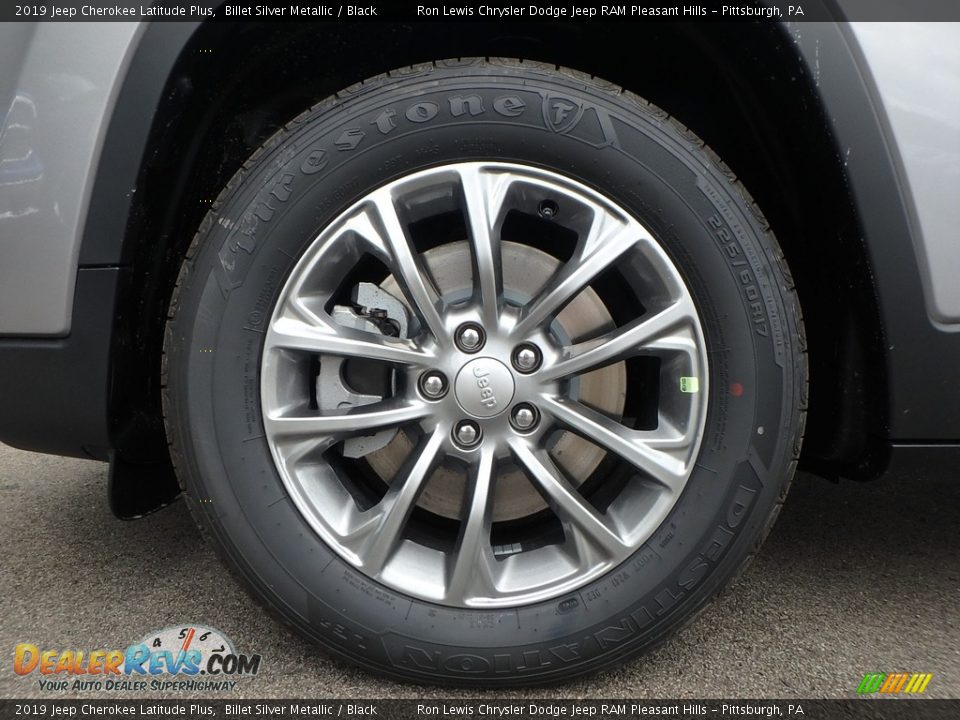 2019 Jeep Cherokee Latitude Plus Billet Silver Metallic / Black Photo #9