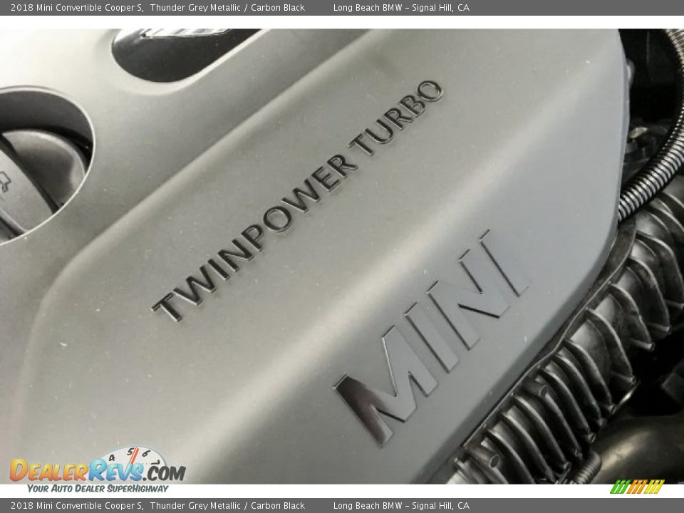 2018 Mini Convertible Cooper S Thunder Grey Metallic / Carbon Black Photo #27