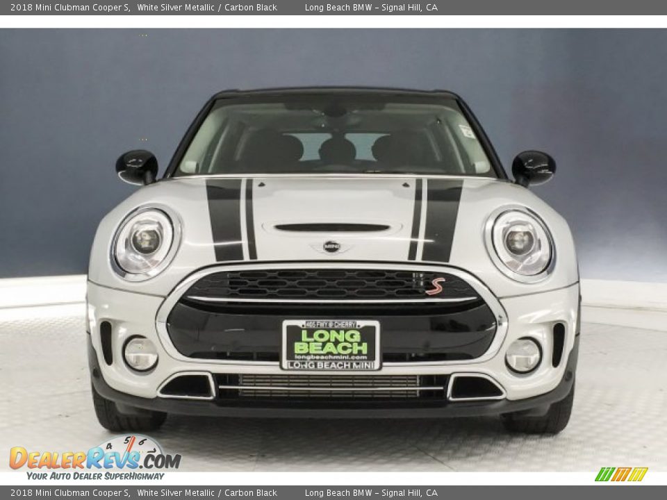 2018 Mini Clubman Cooper S White Silver Metallic / Carbon Black Photo #2