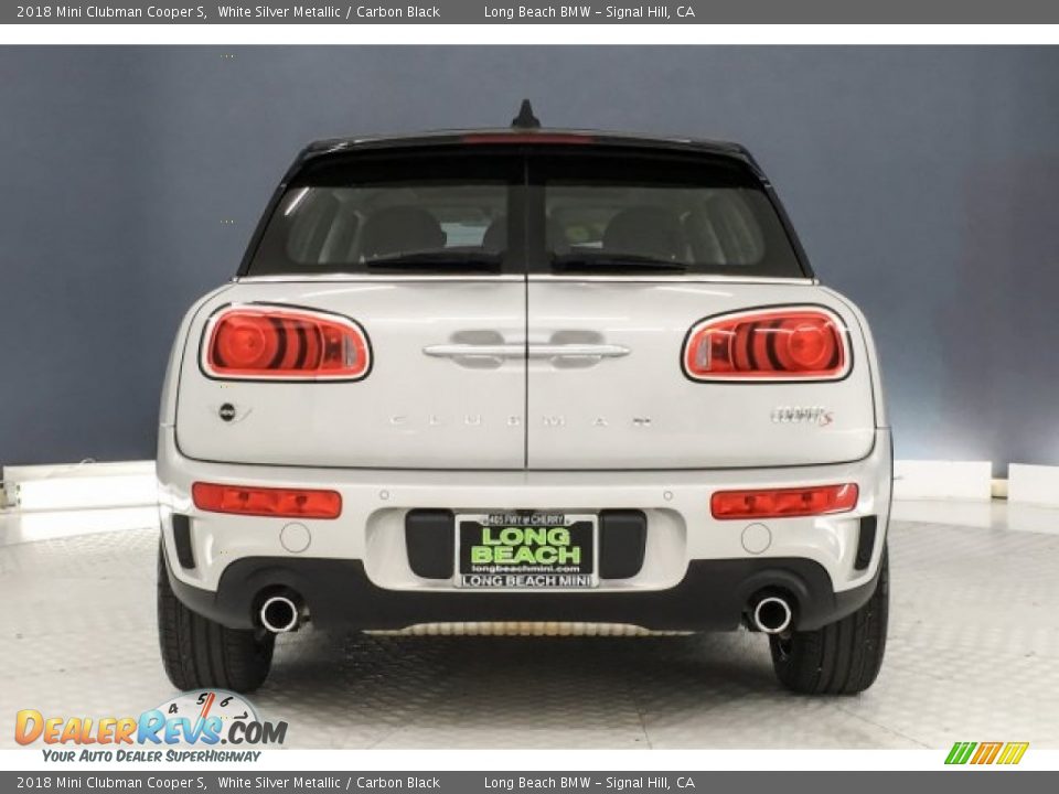 2018 Mini Clubman Cooper S White Silver Metallic / Carbon Black Photo #3