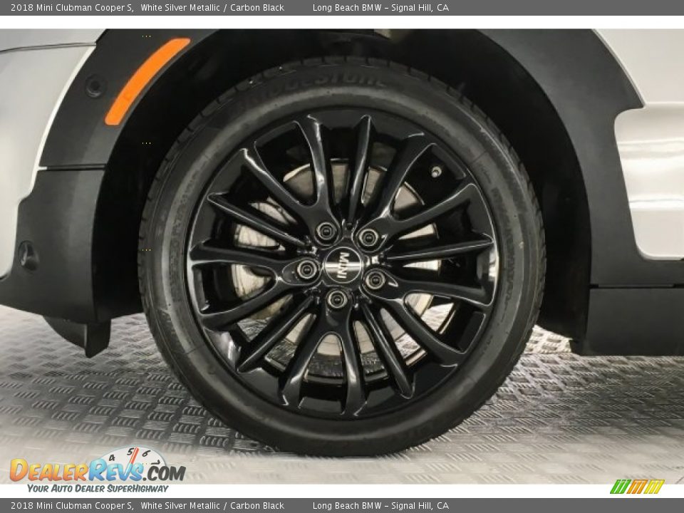 2018 Mini Clubman Cooper S White Silver Metallic / Carbon Black Photo #8