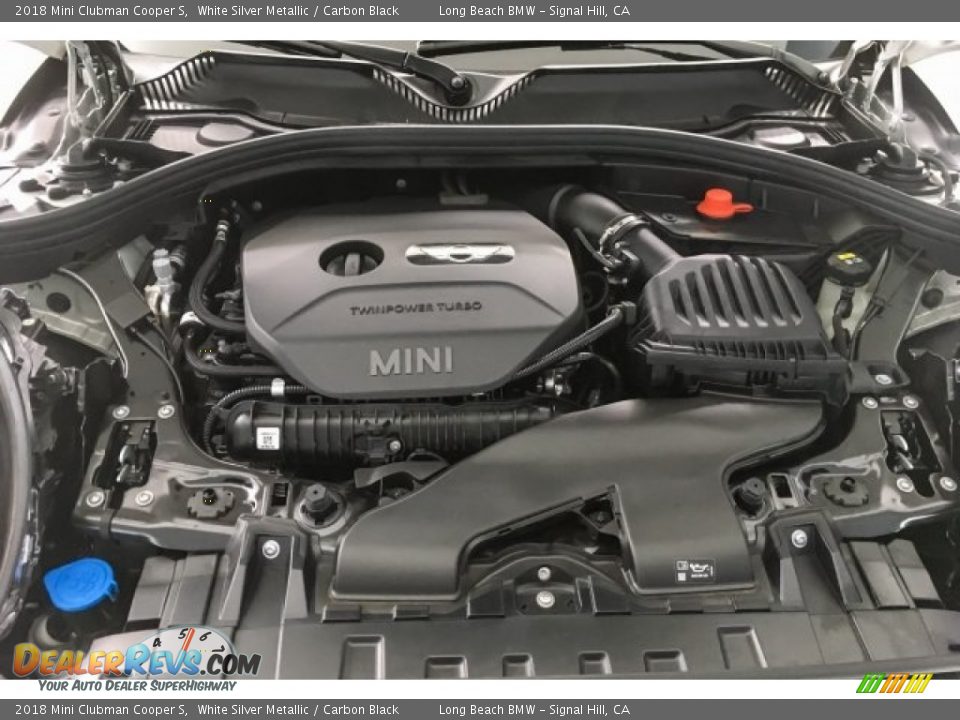 2018 Mini Clubman Cooper S White Silver Metallic / Carbon Black Photo #9