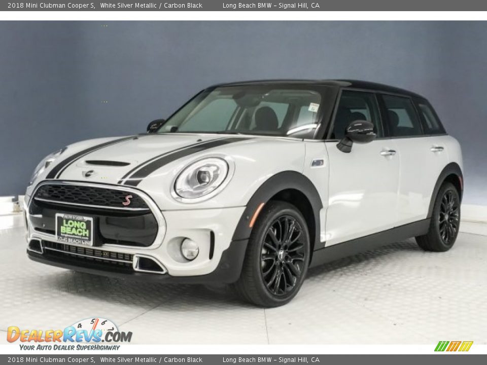2018 Mini Clubman Cooper S White Silver Metallic / Carbon Black Photo #13