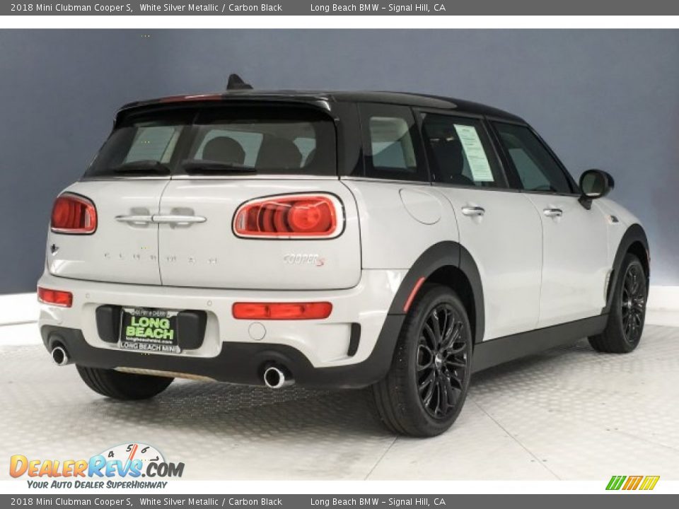 2018 Mini Clubman Cooper S White Silver Metallic / Carbon Black Photo #15