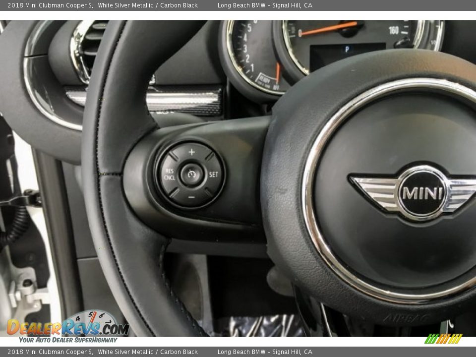 2018 Mini Clubman Cooper S White Silver Metallic / Carbon Black Photo #16